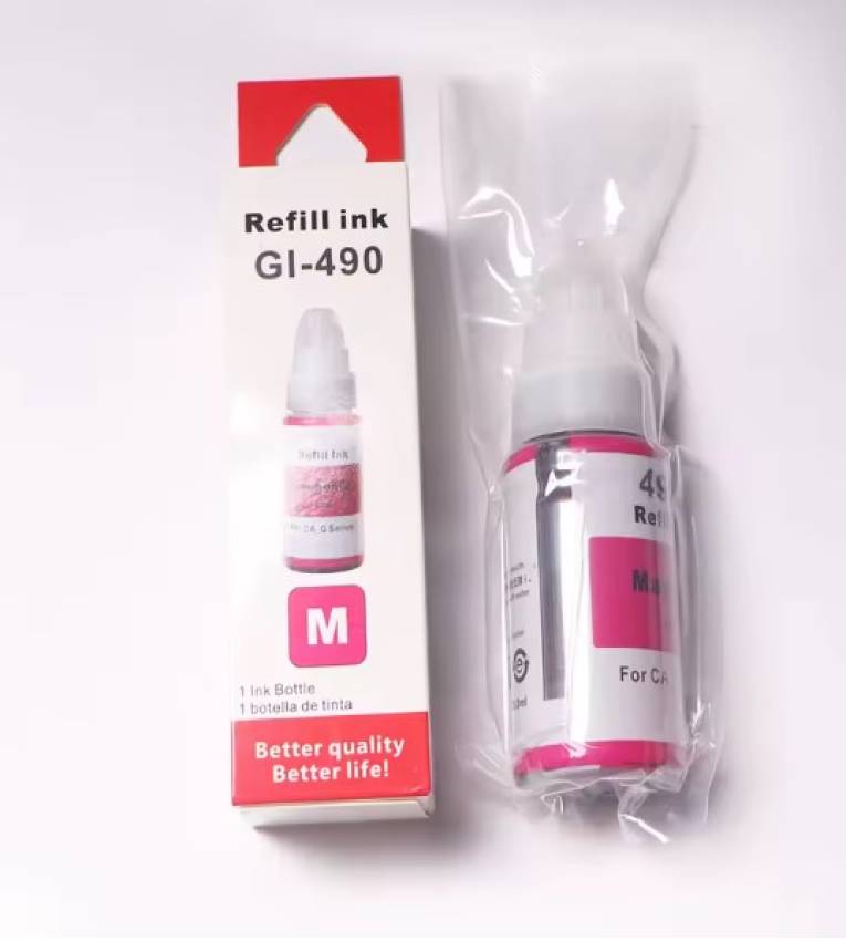 Refill Ink Printer Bouteille de Recharge d'Encre Rouge  135 ml pour Imprimantes de série G, avec Capacité d'impression d'environ 7000 pages résistante à l'eau